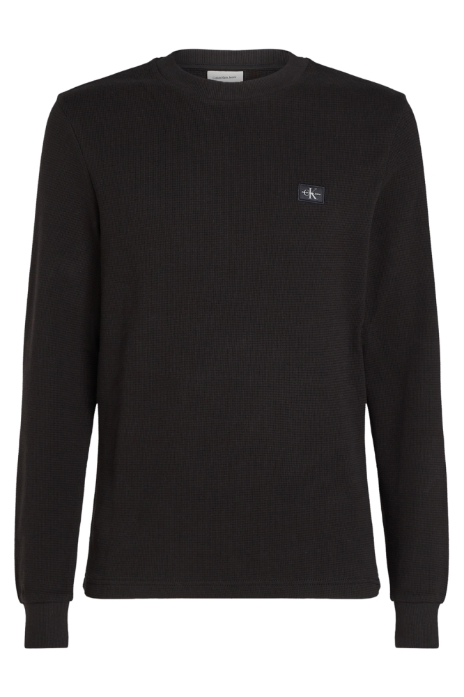 WOVEN LABEL WAFFLE J30J327117 CK BLACK